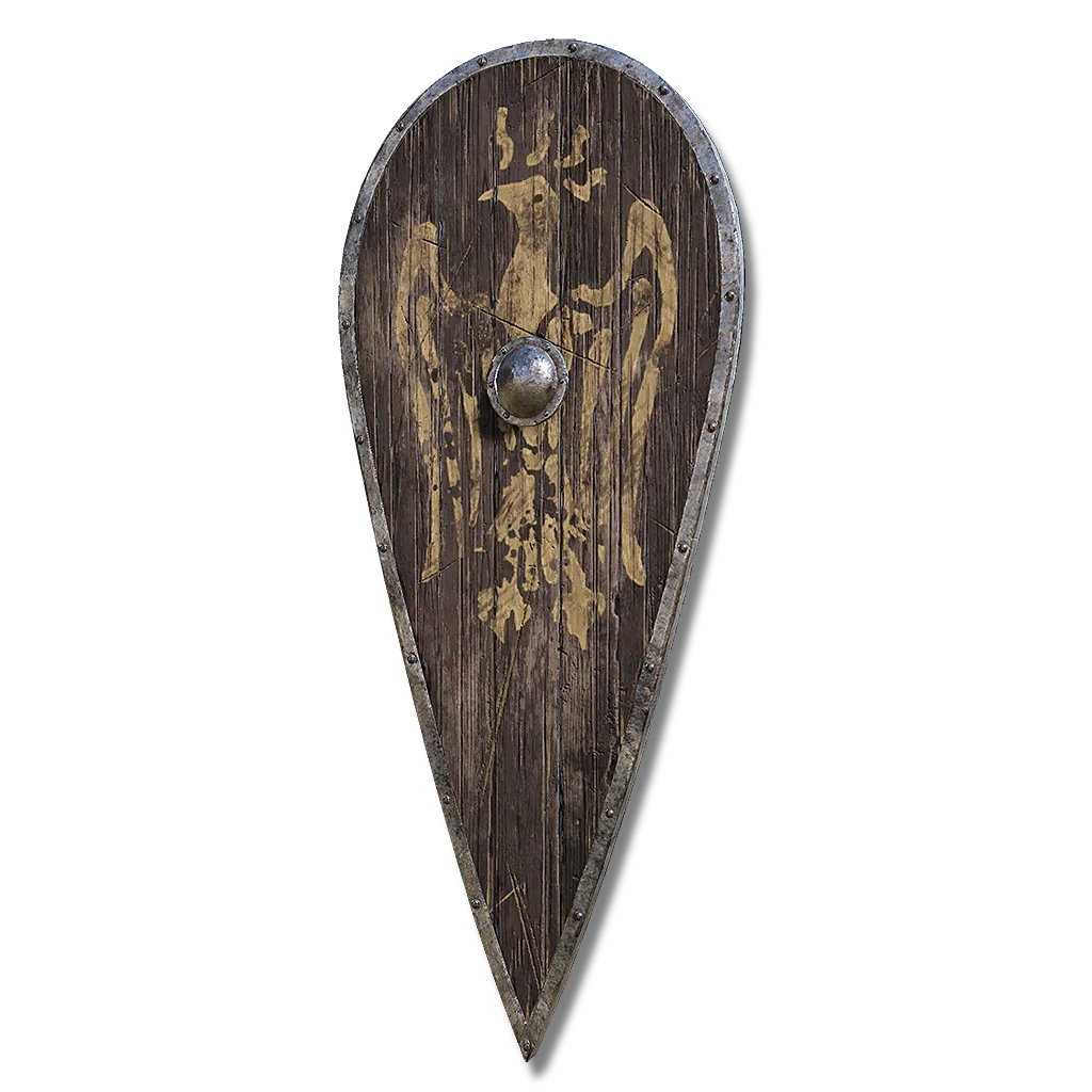 Hawk Crest Wooden Shield