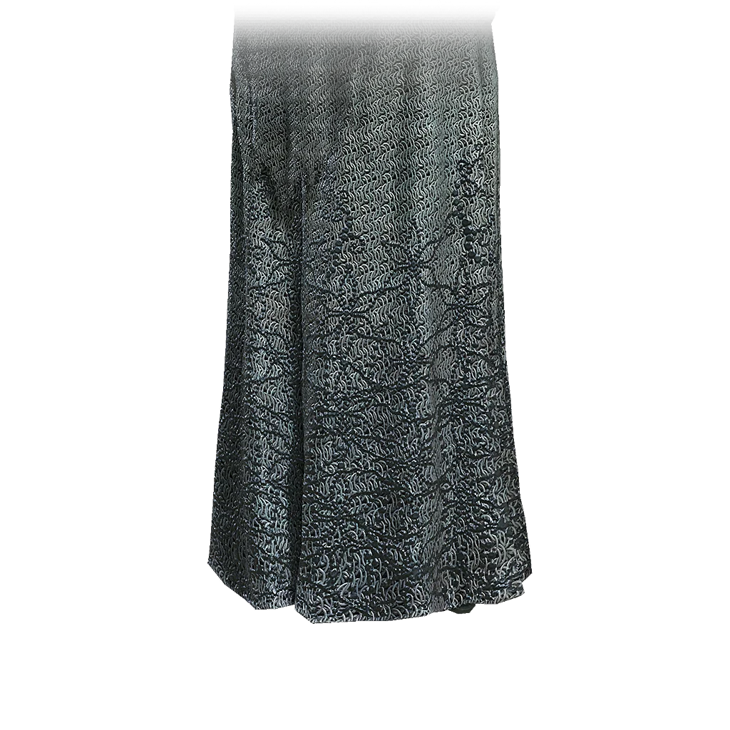 Blue Silver Mail Skirt