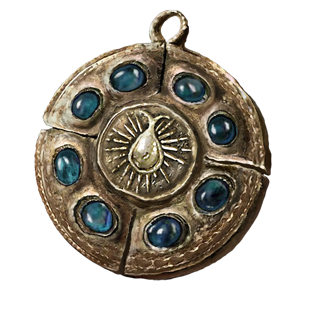 Cerulean Amber Medallion +1