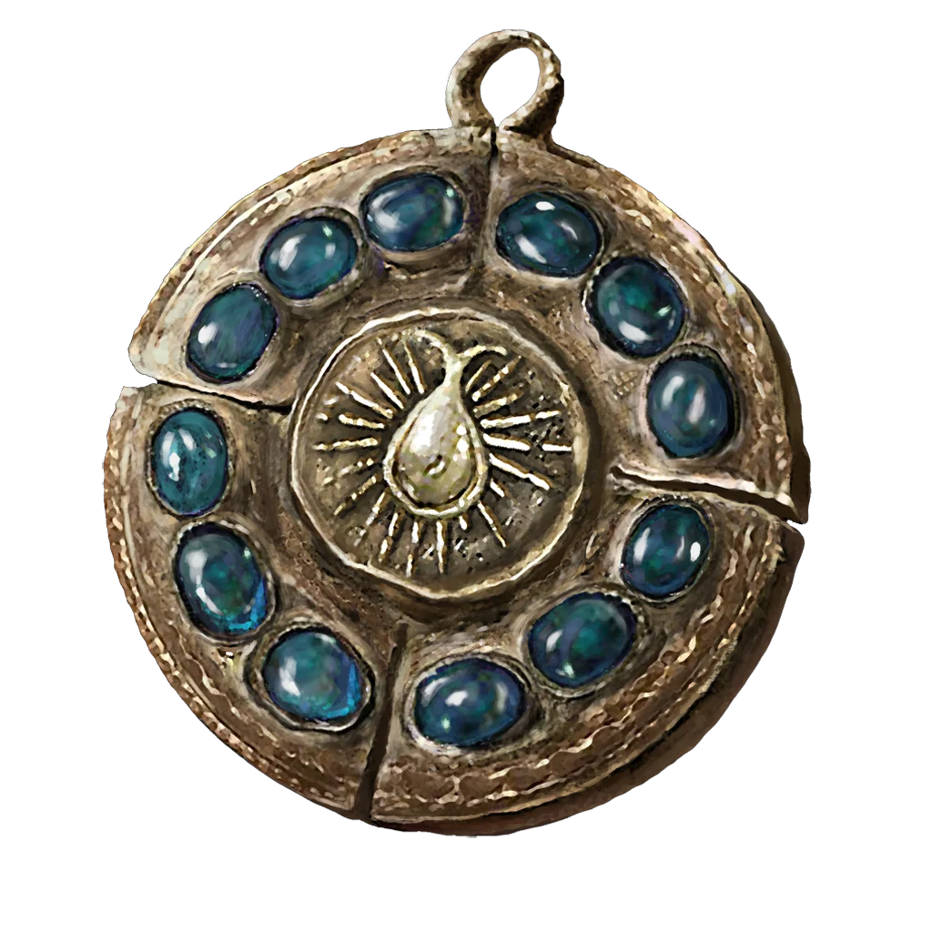 Cerulean Amber Medallion +2